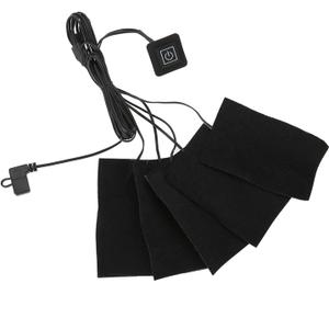 Portable Cloth Heaters, Clothes Heating Pad with 5pcs Heating, USB Electric Heated Pad Adjustable Temperature Warmer for Outdoor Winter Clothes Seat Pet Dogs and Cats Warmer