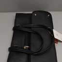 LOVEVOOK Laptop Tote Bag for Women 15.6 Inch Waterproof Leather Computer Bags Business Office Work Briefcase Black