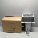 8 Inch Hooded Wall Vent Cover Outside, Dryer Exhaust Vent Metal Mesh Cover, Wall Vents Cover Exterior Air Exhaust for Kitchen Bathroom House Range Hood HVAC (White)