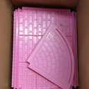 Doloowee 3-Level DIY Dollshouse for Girls with 7 Themed Rooms, 2 Dolls & 4 Dogs - Dolls House Toys with Slide, Furniture & Accessories for 4-8 Years Old