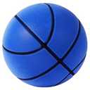 NXYQEH Silent Basketball Set - 2PCS Official Size 7 and 3 (9.5in & 7.1in) Upgrade Dribble Dream Airless Basketball for Quiet Dribbling and Indoor Training, Real Feel Higher Bounce Quieter(Blue) ﻿