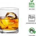 Whiskey Glasses Set of 6, 10 Oz Old Fashioned Glass Cocktail Glasses, Lowball Glasses Tumbler, Clear Glass Cups for Bourbon Whiskey Scotch Rum Juice, Whiskey Gifts for Men