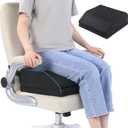 ROYALAY Adjustable Hip Cushion Post Surgery, Memory Foam Hip Replacement Recovery Aids with Strap and Anti-Slip Bottom, Chair Cushion for Long Sitting