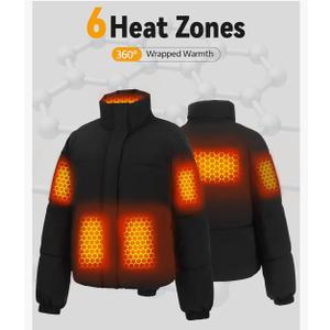 Graphene Women Heated Jacket 12V Fast Charge 18400mAh Large Capacity