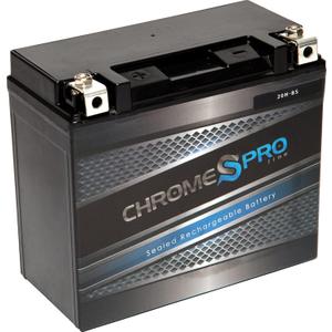 Chrome S Pro YTX20H-BS Maintenance-Free 12V 19Ah Battery Replacement for ATV, Motorcycle, Jet Skis, Scooter, UTV, and More - Nut and Bolt (T3) Terminal