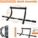 ENERGI CORE Pull Up Bar for Doorway Multi-Grip Chin Up Bar, No Screws Required Heavy Duty Door Frame Bar for Home Gym, Strength Training & Upper Body