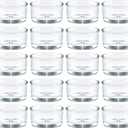 36 Pack Clear Glass Tealight Candle Holders, 1.8 Inch Wide x 1 Inch High, for 1.5" Tealights, Bulk for Wedding Centerpieces, Party, Dinner, Home Decor