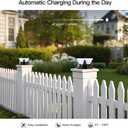 Solar Post Cap Lights, 4.7" Outdoor Solar Lamp 1 Pack, Fence Column Light Waterproof for Outside 5x5 6x6 Vinyl Wood Posts, Deck Garden Patio Yard Table Lantern 3000K Pillar Landscape Lighting