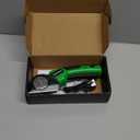 Cardboard Cutter, Rechargeable Cordless Electric Scissors, 4V Upgrade Motor Electric Box Cutter with 2 Blades, Safety Lock & LED Light, Powerful Cutting for Cardboard Box, Plastic, Leather (Green)