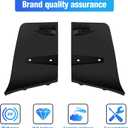 Rear Bumper Diffuser Valance Aero Foil Kit for 2018 2019 2020 2021 2022 2023 Ford Mustang GT Accessories, Black,2PCS