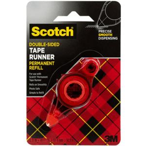 Scotch Adhesive Dot Roller Refill, 5/16" x 49', Clear  Permanent Double-Sided Adhesive for Scrapbooking, Card Making, and Craft Projects
