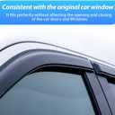 Nilight Window Rain Guards for Honda CR-V(CRV) 2017 2018 2019 2020 2021 2022, Window Wind Deflectors Vent Visors, Tape on-4PCS