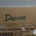 Laptop Desk for Bed Height Adjustable, Lap Bed Table with USB/Storage Drawer/Cup Holder/Tablet Stand/Book Shelf, Foldable Breakfast Tray Portable for Reading Writing, Sofa & Floor, Black