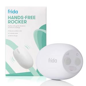Frida Baby Hands-Free Stroller Device with 5 Vibration Levels, Universal Stroller Accessories, Rechargeable Portable Vibration for Cribs & Strollers, Water-Resistant Baby Soother