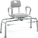 HOMLAND Sliding Shower Chair for Inside Shower, Tub Transfer Bench