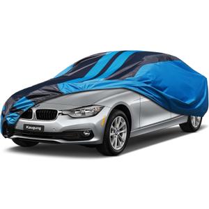 Car Cover Waterproof Custom Fit BMW 3 Series1999-2025, Full Exterior Cover for Automobiles Lightweight Resistant Outdoor Sun UV Rain Dust Snow Wind Protection. (Black)