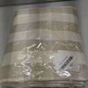 Softalker Checkered Tablecloth Rectangle, Outdoor Linen Cotton Gingham Table Cloth with Tassel, Heavy Duty Wrinkle Free Buffalo Plaid Table Cover for Kitchen Dining Home Party - 55 x 84 Inch, Beige