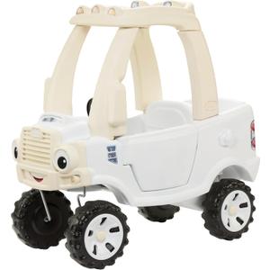 Little Tikes Cloud Collection Cozy Truck – White, Classic Foot-to-Floor Ride-On Truck for Toddlers with Sturdy Wheels, Easy-Grip Steering, Durable Indoor/Outdoor Design, Fun Interactive Features