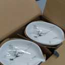 Dobbyby Leaf-Shaped Soap Dish  Ceramic Soap Bar Holder with Self-Drainage System  Bar Soap Holder for Shower, Bathroom Sink, Kitchen  Soap Dish with Stainless Steel Stand (White-Black-2 Pack)