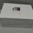 Ciaell 12 PCS Plastic Ribbed Wine Glasses - 10 OZ Plastic Square Wine Glasses with Stem - Disposable Champagne Cups for Parties & Weddings & Party (Clear)