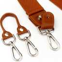 Suspenders for Men Elastic Y Back 1.4 Inches Adjustable 4 to 3 Hooks for Wedding Dress Pants