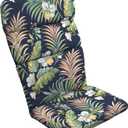 Arden Outdoor Adirondack or Rocking Chair Cushion, 20 x 17, Rain-Proof, Fade Resistant 17 x 20, Simone Blue Tropical
