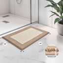 anllugs Bathroom Rugs 30" x 46", Non-Slip Extra Soft Absorbent Bath Rugs, Machine Washable Quick Dry Bath Mats for Bathroom Floor, Shower, Bathtub and Sink, Beige & Grayish Brown
