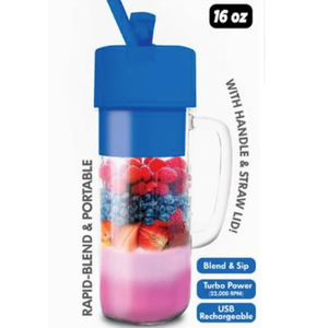 Better Blender Turbo Power USB Rechargeable 16 Oz