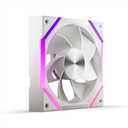 Asiahorse Nyota 120mm Case Fan with Efficient Cooling, ARGB Fan Lighting, 800-1800RPM Speed Control, and Whisper-Quiet Operation Under 29 dB, Unique Design for PC (White-1 Piece, 120mm-Reverse Blade)
