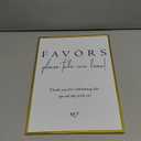 Favors Please Take One Home, Wedding Gifts Sign, Wedding Signs for Ceremony and Reception, Engagement Party Desk Decor, Bridal Shower Decor, Gold Frame Wooden Sign with Stand, Wedding Party Favors,9