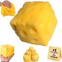 Jumbo Cheese Squishy Large Big Block Giant Cake Slow Rising Squeezable Stress Relief Sensory Toy Cube Yellow Rebounding Soft Fidget for Kids Adults Novelty Rebound Ball Party Favors(4.73 in)