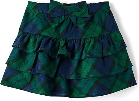 Floerns Women's Plaid Print Pleated Skirt Tartan School Uniform Mini Skirt. Size 12