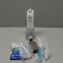 H2ofloss Water Dental Flosser Portable Dental Oral Irrigator with 5 Modes, 6 Replaceable Jet Tips, Rechargeable IPX7 Waterproof Teeth Cleaner for Home and Travel -300ml Detachable Reservoir (HF-6) (White)