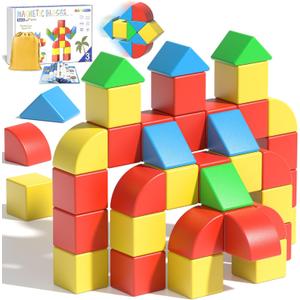 Magnetic Blocks Toddler Toys Educational Sensory Construction Magnet Building 1.34in Cubes Toy for Creative 3D STEM Learning, Montessori Gift for Ages 3+ Year Old Boys Girls Kids (24 PCS)