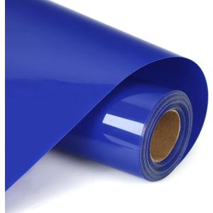RENLITONG Royal Blue HTV Iron on Vinyl 12Inch by 10ft Roll Heat Transfer Vinyl for T-Shirt HTV Rolls for All Cutter Machine - Easy to Cut & Weed for Heat Transfer Design