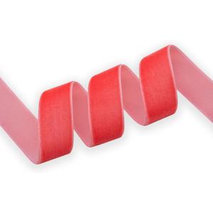 Hot Pink Velvet Ribbon 7/8 Inch Single Face Nylon for Gift Wrapping, Hair Bows, Choker, Wedding Decorations, Cafts, Bouquet - 25 Yards