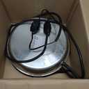 Large Chicken Water Heater Base, 15" Metal Heated Chicken Waterer 5 Gallon, Freeze Proof Chickens Coop Winter Deicer Heated Base, Poultry Drinker Heater Base for Outdoor Coops & Cold Winter