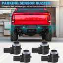 4 PCS PDC Parking Assist Sensor - Compatible with Dodge Journey, Durango, Ram 1500 2500 3500, Jeep Commander, Liberty, Grand Cherokee - Replace 1EW63TZZAA - Reverse Backup Parking Sensor