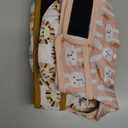 Langsprit Washable Female Dog Diapers (3 Pack) - No Leak Reusable Diapers for Doggy Female in Period - Highly Absorbent Dog Heat Panties with Adjustable Snaps (Rabbit, Owl, Lion, X-Large)