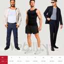 Nebility Shapewear Mens Compression Shirt - Slimming Body Shaper Vest Sleeveless Undershirts Workout Tank Tops (Black, XL)
