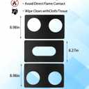 Stove Top Protector Replacement for LG Gas Stove Model LRGN6325X, Custom Cut, Easy to Clean Stove Liner,Upgraded 0.4MM Thickness Reusable Stove Burner Covers For Lg Stove Top Protector