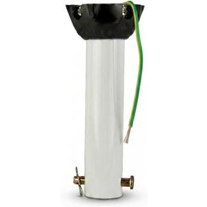 Ceiling Fan Extension Rod,Ceiling Fan Downrod with Ball Head,Downrod Extension for Fan, Outside Diameter, Boom Suitable for a Wide Range of (white, 6 Inch)