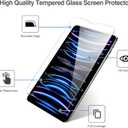 ProCase 2+2 Pack Screen Protector for iPad Pro 11 inch 4th 3rd 2nd 2022 2021 2020 with Camera Lens Protector, Tempered Glass Film for iPad Pro 11"