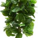 Artificial Fiddle Leaf Fig Tree 5FT, Large Fake Tree in White Pot, Artificial Plants Indoor with Pebble, Realistic Green Lush Faux Fig Trees Lyrata Plants for Home Office Room Porch Decor