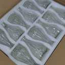 Glass Bud Vases Set of 12, Small Clear Flower Vases Bulk for Centerpieces Mini Vintage Modern Conical Lotus Bud Vases for Home Table Wedding Anniversary Party Decorations