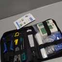 RJ45 Crimp Tool Kit for Cat5 Cat5e Cat6, Ethernet Crimper Toolkit with a RJ45 Crimping Tool, RJ45 Cat5 Connectors, RJ45 Connector Covers, Network Cable Tester, Pack of 10