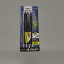 Pilot, FriXion Synergy Clicker Erasable, Refillable, Retractable Gel Ink Pens, Extra Fine Point 0.5 mm, Pack of 3, Black
