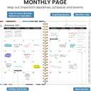 2026 Planner, Aesthetic Weekly and Monthly Planner for Women, Jan 2026 to Dec 2026, Hardcover 2026 Calendar Book with Monthly Tabs, Inner Pocket, Perfect for Office Home School - A4 (8.5" x 11"), Pomegranate