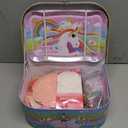 SMILESSKIDDO 46pcs Princess Tea Party Set for Little Girls - Kids Kitchen Pretend Play Toys - Toddler Tea Party Sets for Girls 3-5, Gift for 3 4 5 6 Girl(Unicron)