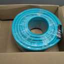 Garden-Hose 200ft x 5/8 in Heavy Duty, Lightweight and Flexible Water Hose, Burst 600 psi, Kink-less Hybrid Rubber Hose for Backyard, 3/4'' Solid Metal Fittings for All Your Watering Need